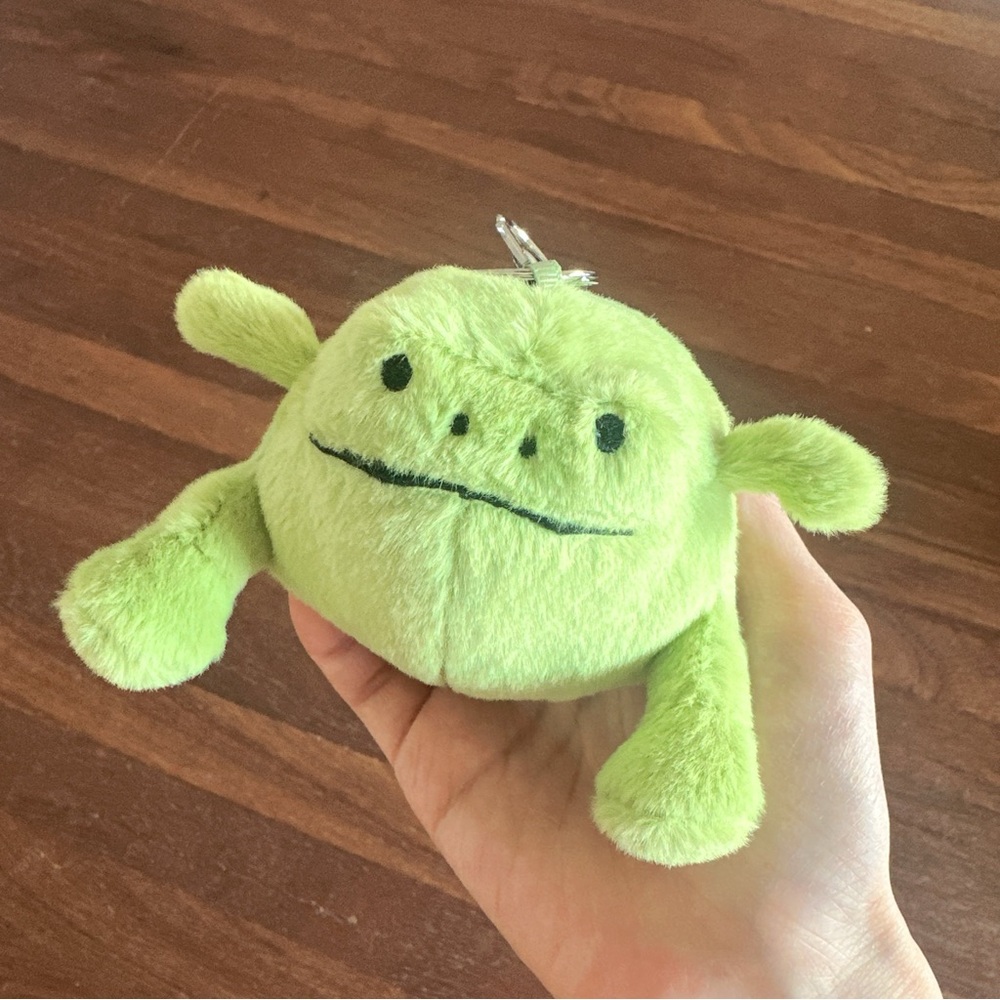 Green Rain Frog Plush Bag Charm Kawaii Soft Toy Keychain Cute Frogcore